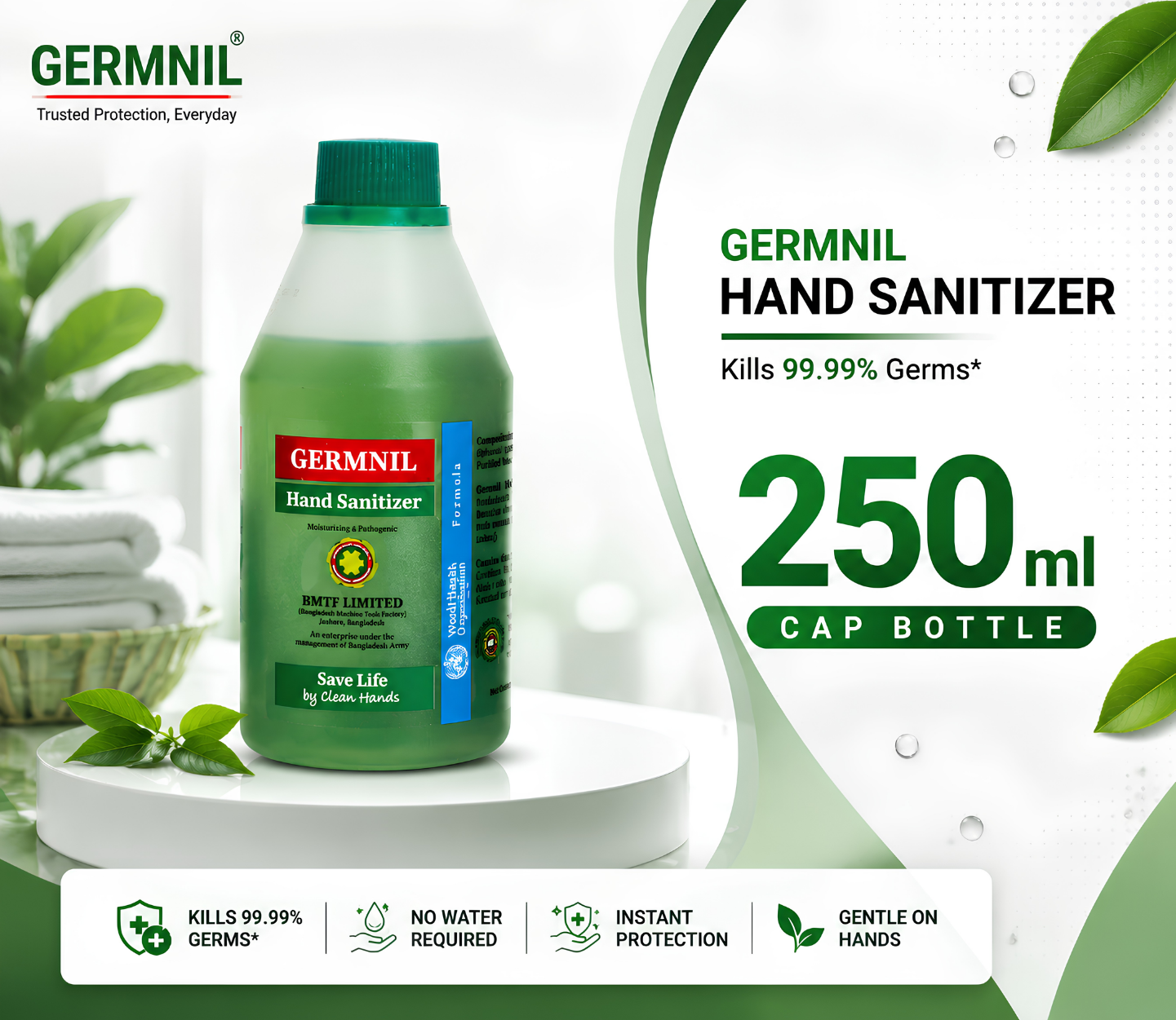 Germnil Hand Sanitizer Cap