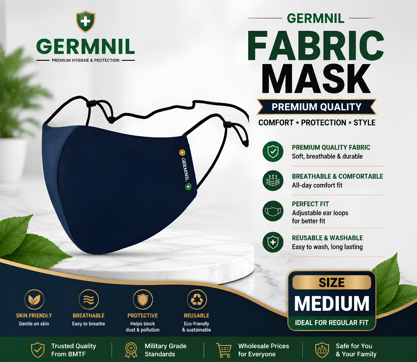 Germnil Premium Fabric Mask